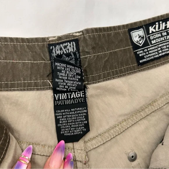 Kuhl Revolvr Pants 34x30 Vintage Patina Dye Hiking Gorpcore Pants Workwear Brown - Picture 5 of 9